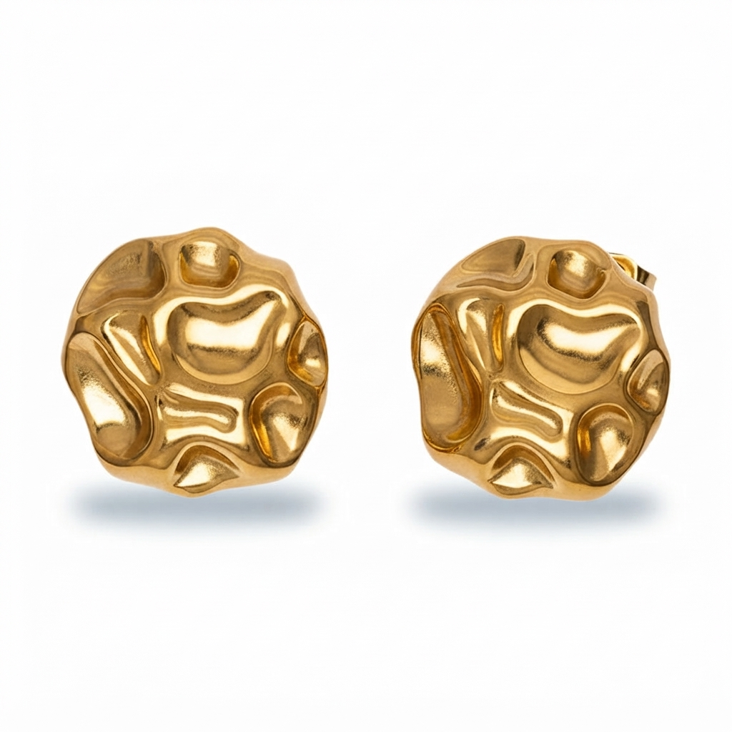 Gold Nugget Earrings