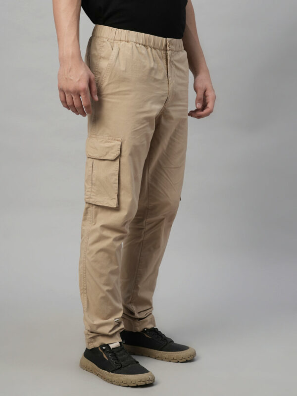 Mens 100% Cotton Cargo Pants Khaki