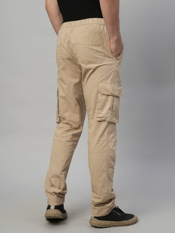 Mens 100% Cotton Cargo Pants Khaki