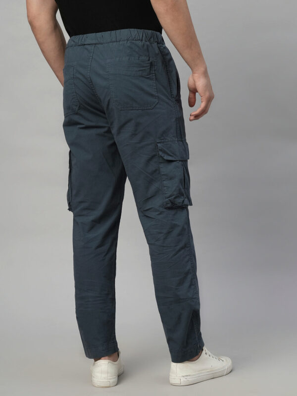 Mens 100% Cotton Cargo Pants Navy