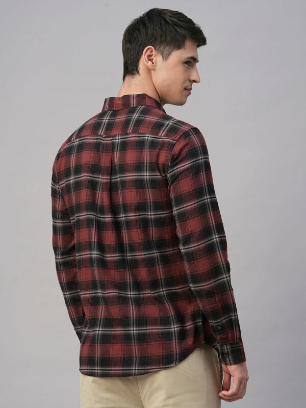 Men's Brown Cotton Regular Fit Shirt