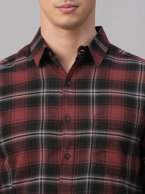 Men's Brown Cotton Regular Fit Shirt