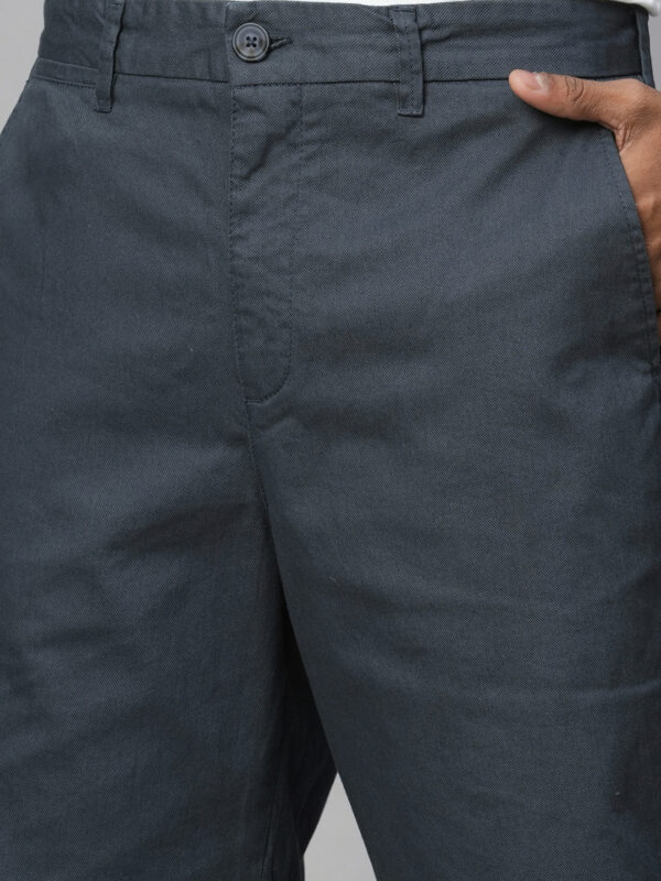 Men's Cotton Lycra Dk Blue Regular Fit Shorts
