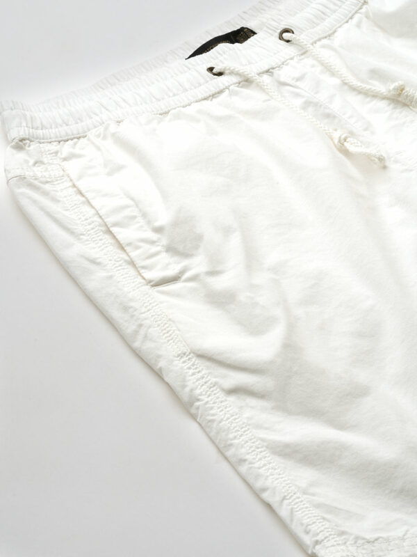 Men's White Cotton Regular Fit Shorts