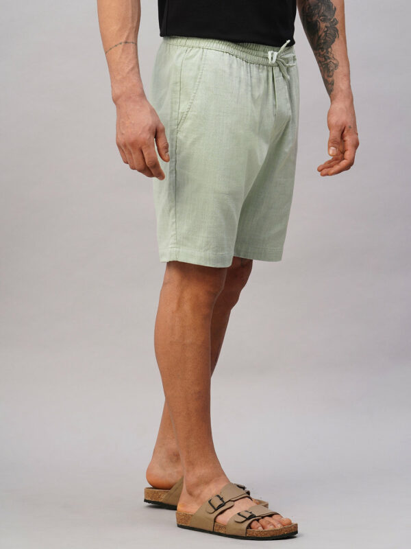Men's Sage Cotton Regular Fit Shorts