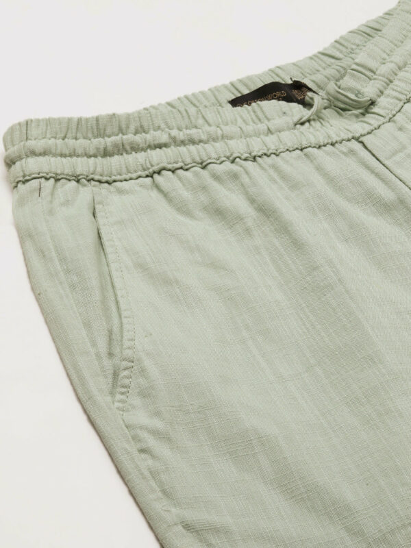 Men's Sage Cotton Regular Fit Shorts