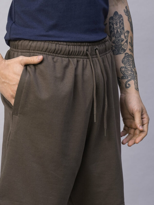Men's Brown Organic Cotton Regular Fit Shorts