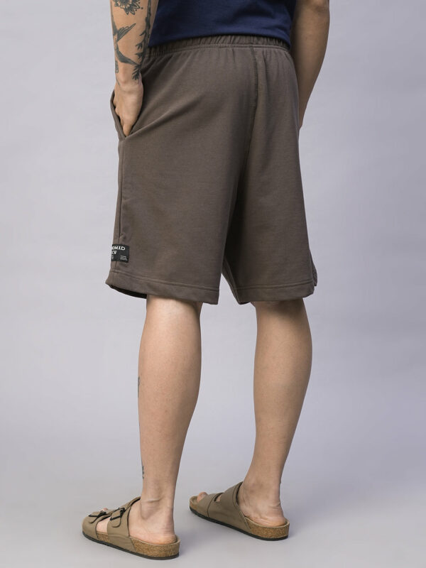 Men's Brown Organic Cotton Regular Fit Shorts