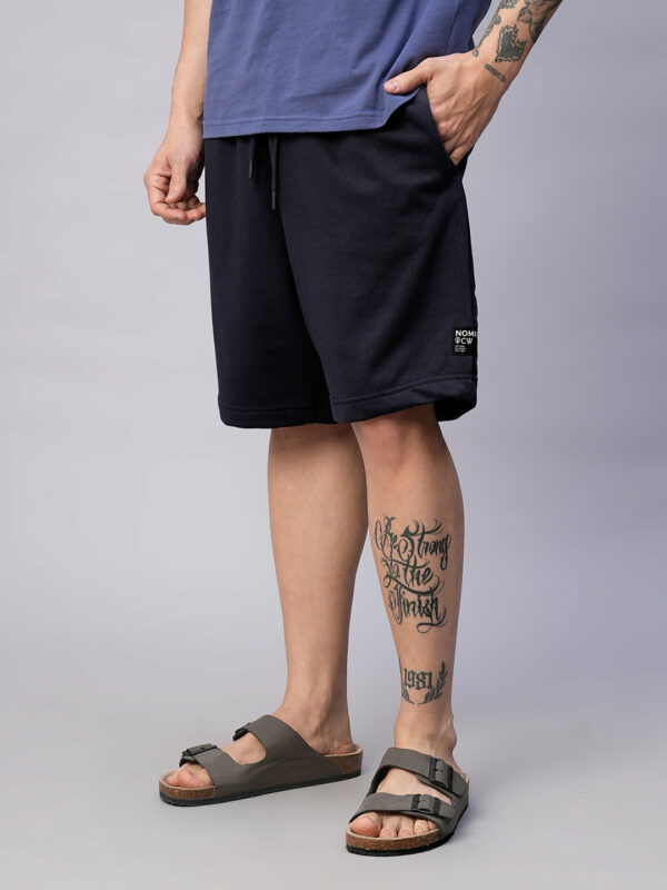 Men's Navy Organic Cotton Regular Fit Shorts