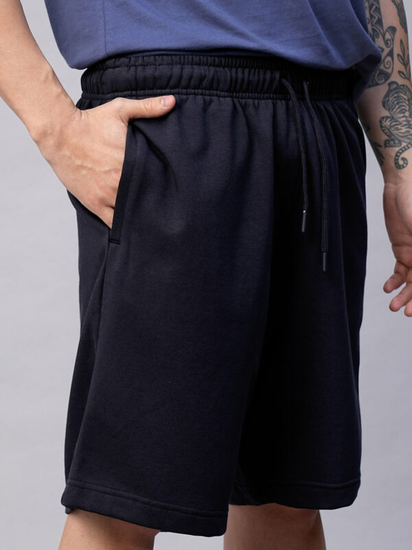 Men's Navy Organic Cotton Regular Fit Shorts