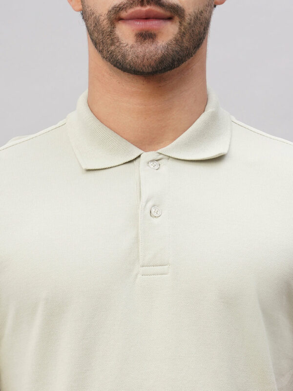 Men's Light Grey Cotton Regular Fit Tshirt
