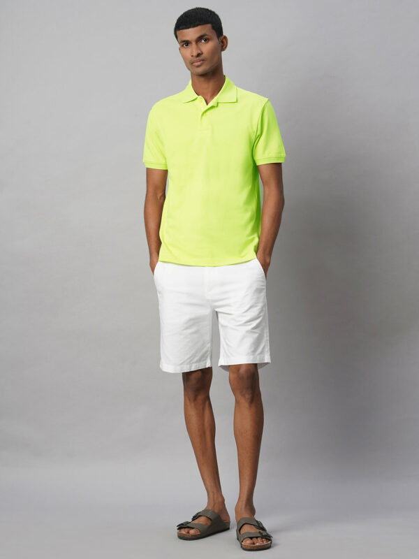 Men's Green 100% Cotton Regular Fit Tshirt