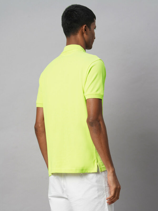 Men's Green 100% Cotton Regular Fit Tshirt