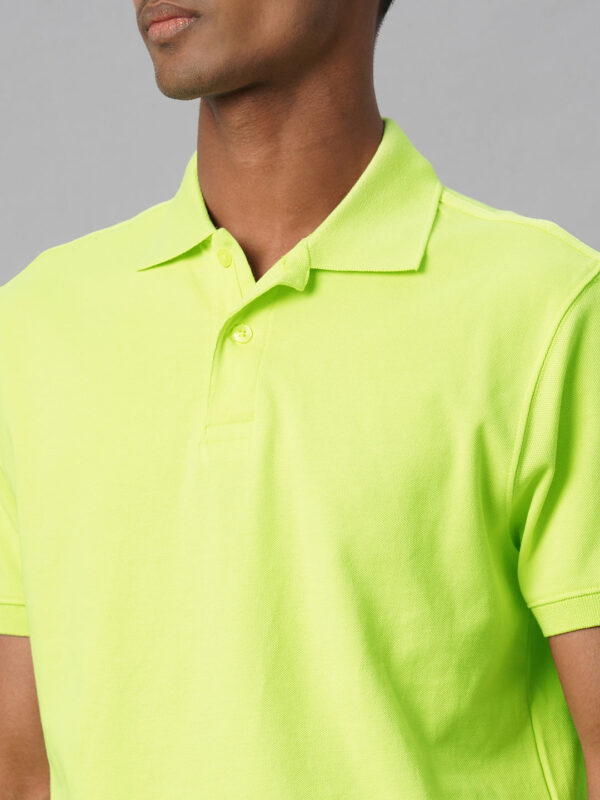 Men's Green 100% Cotton Regular Fit Tshirt
