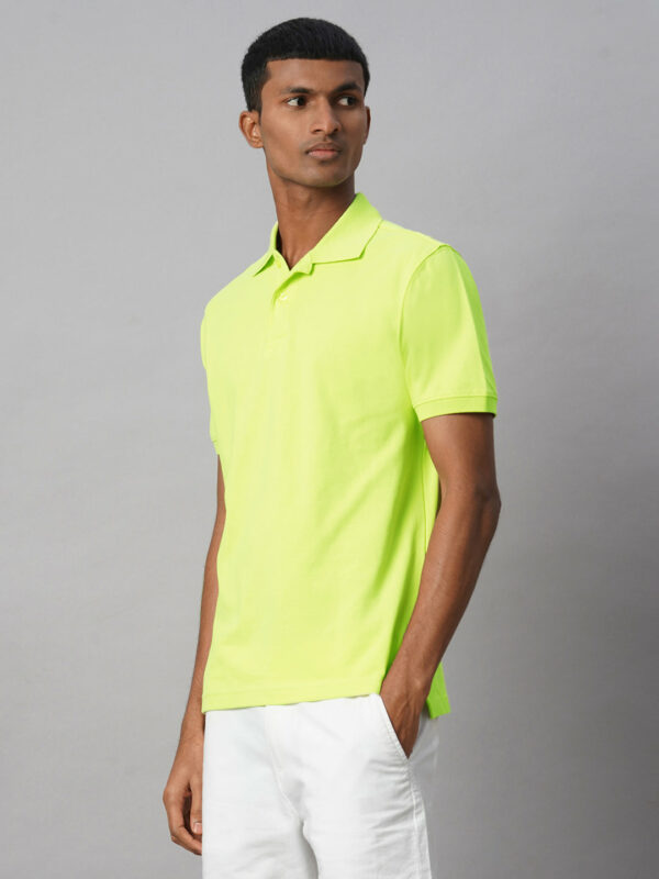 Men's Green 100% Cotton Regular Fit Tshirt