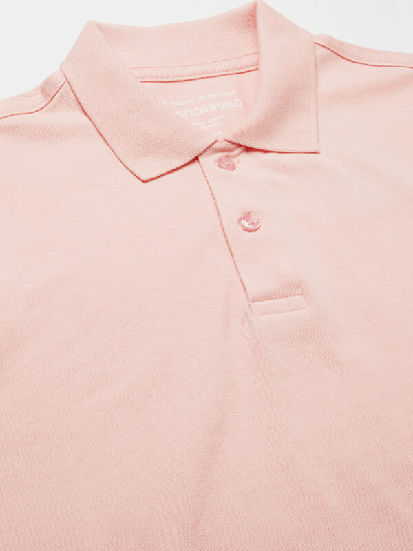 Men's Pink 100% Cotton Regular Fit Tshirt