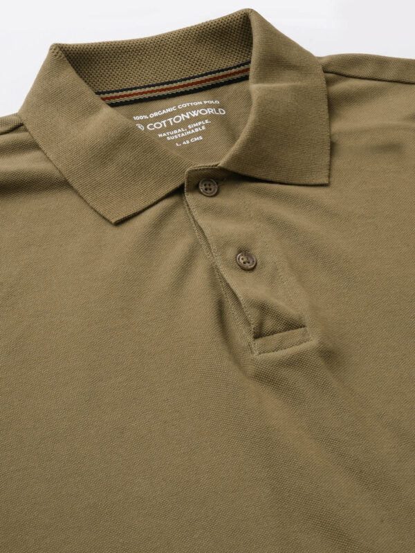 Men's Brown Cotton Regular Fit Tshirt