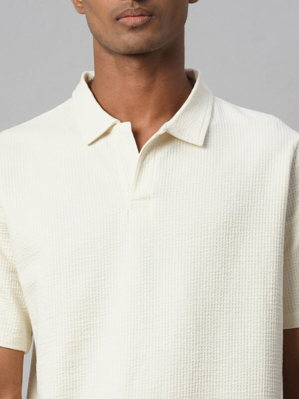 Men's Natural Cotton Elastane Regular Fit Tshirt