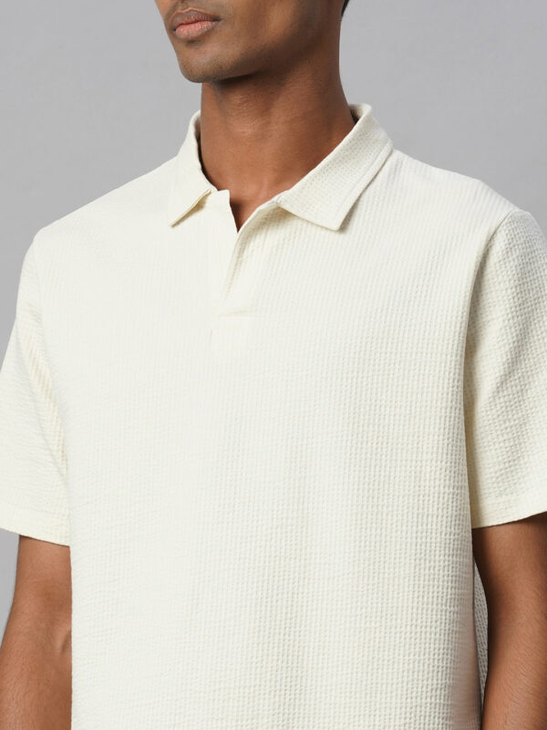 Men's Natural Cotton Elastane Regular Fit Tshirt
