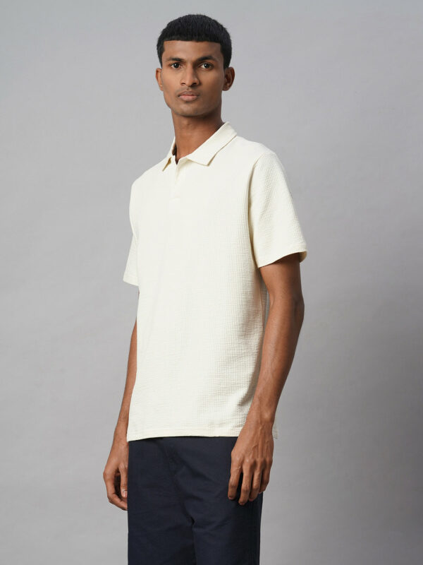 Men's Natural Cotton Elastane Regular Fit Tshirt