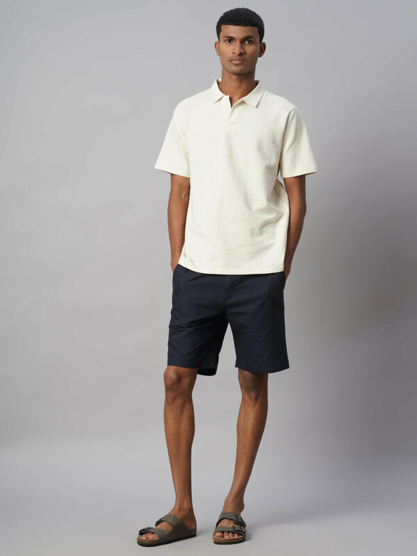 Men's Natural Cotton Elastane Regular Fit Tshirt