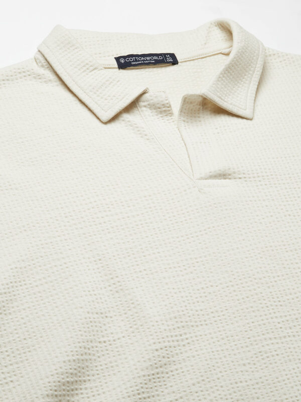 Men's Natural Cotton Elastane Regular Fit Tshirt