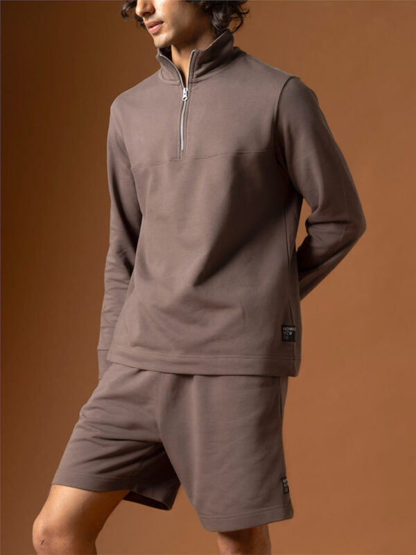 Men's Brown Organic Cotton Regular Fit Shorts